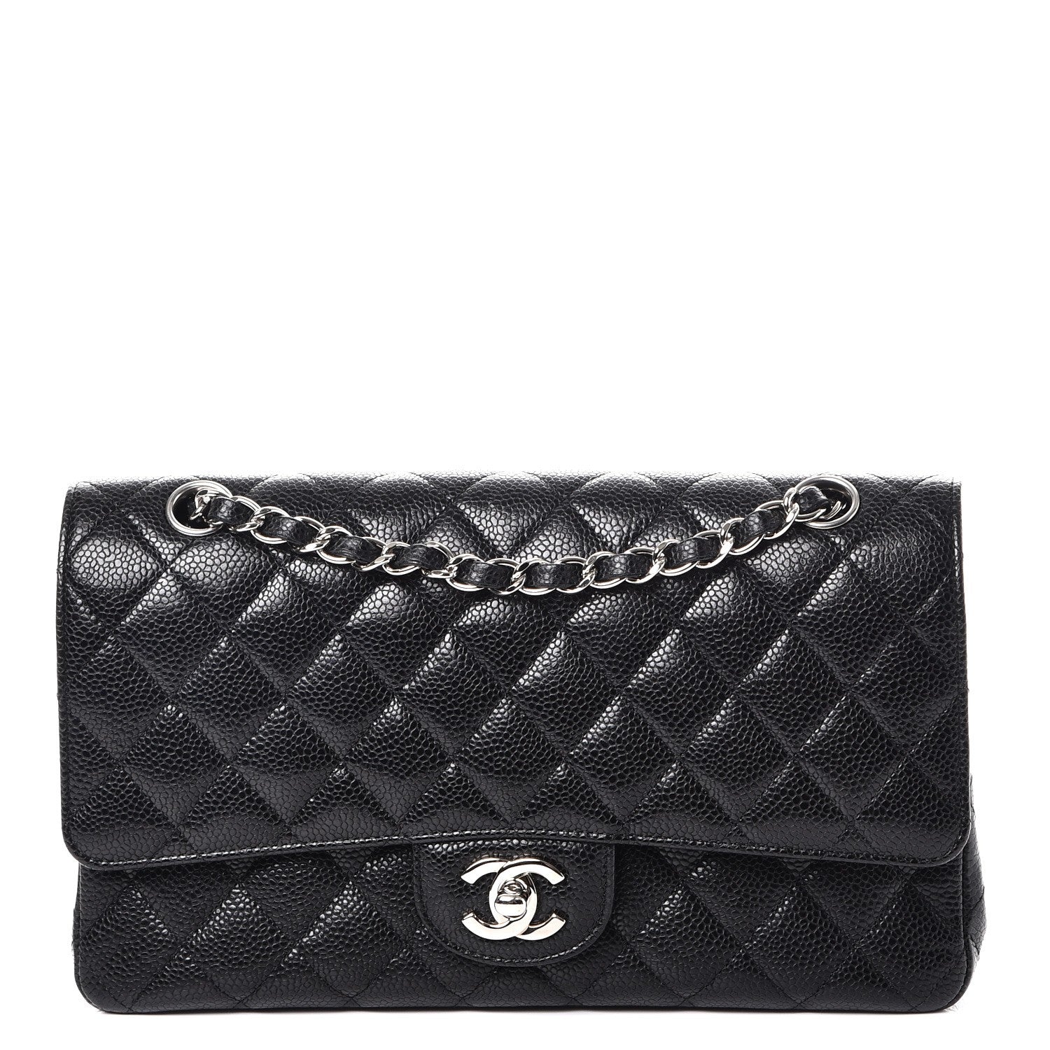 Chanel Caviar Quilted Medium Double Flap Black 1 of 8