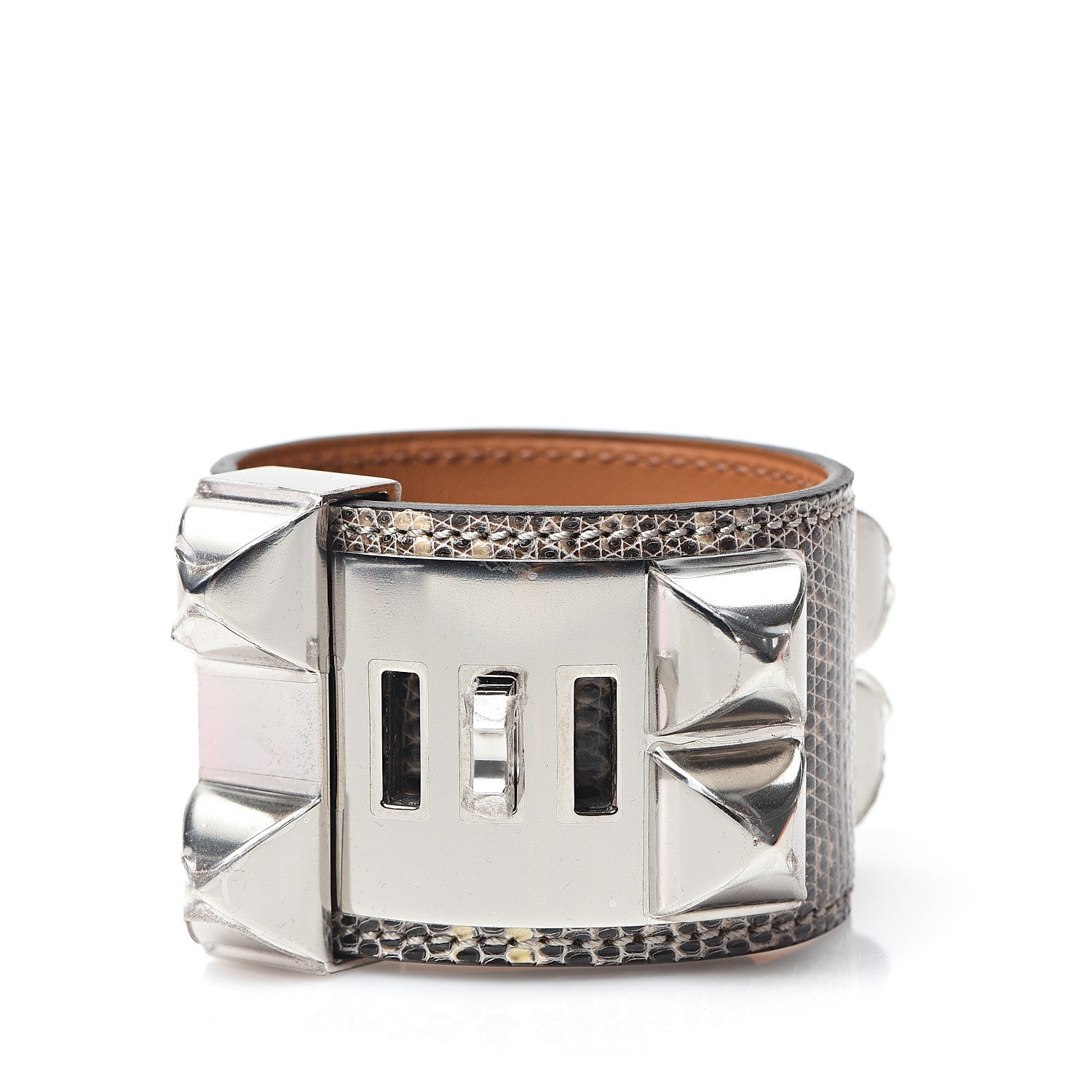 Hermes Lizard Collier De Chien CDC Bracelet S Ombre 2 of 5