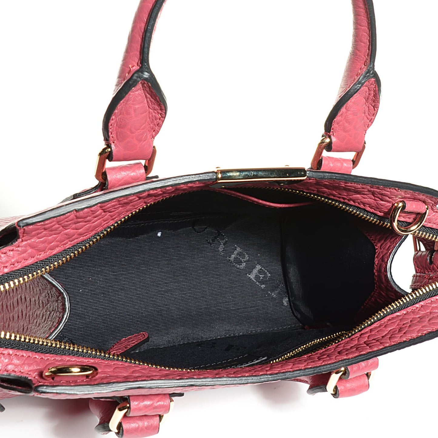 Signature Grain Small Clifton Bag Peony Rose