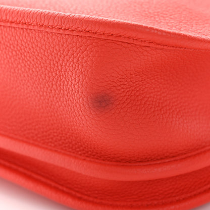 Hermes Taurillon Clemence Evelyne III PM Capucine 14 of 14