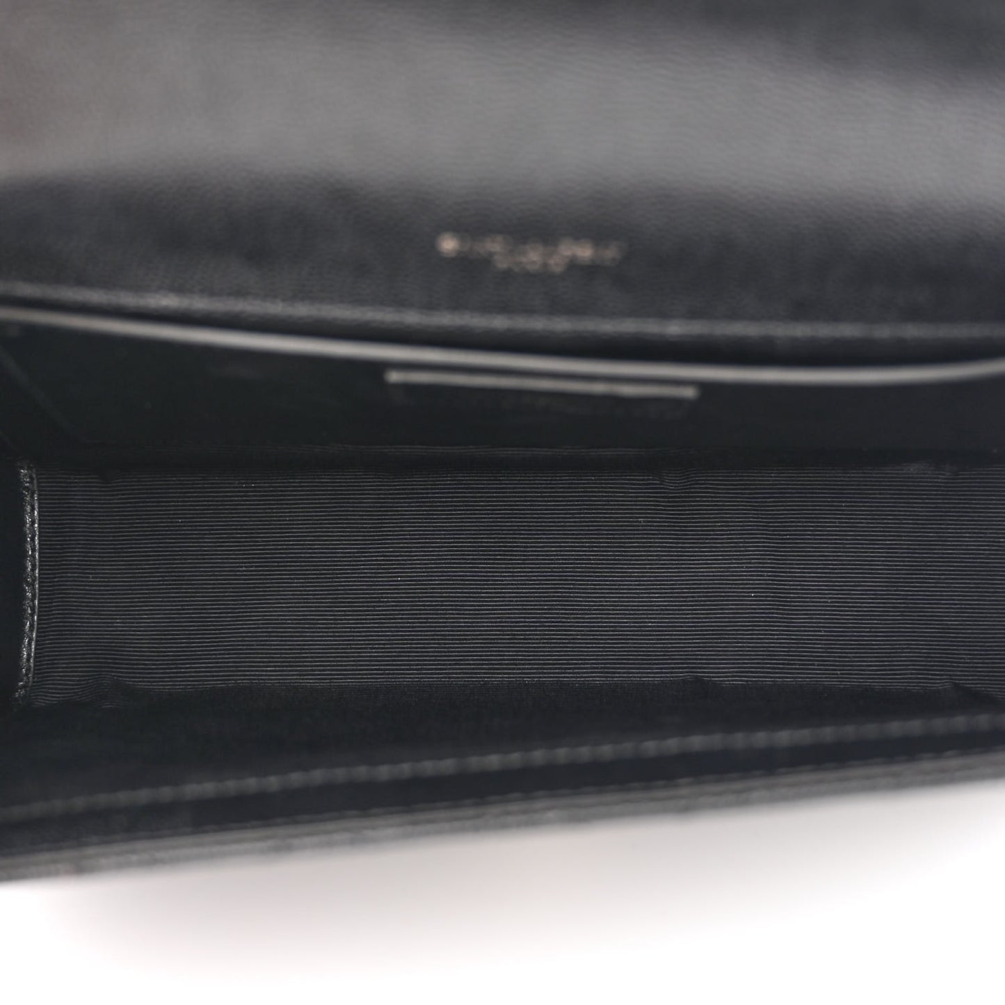 Grain De Poudre Textured Mixed Matelasse Triquilt Medium Monogram Monochrome Satchel Black
