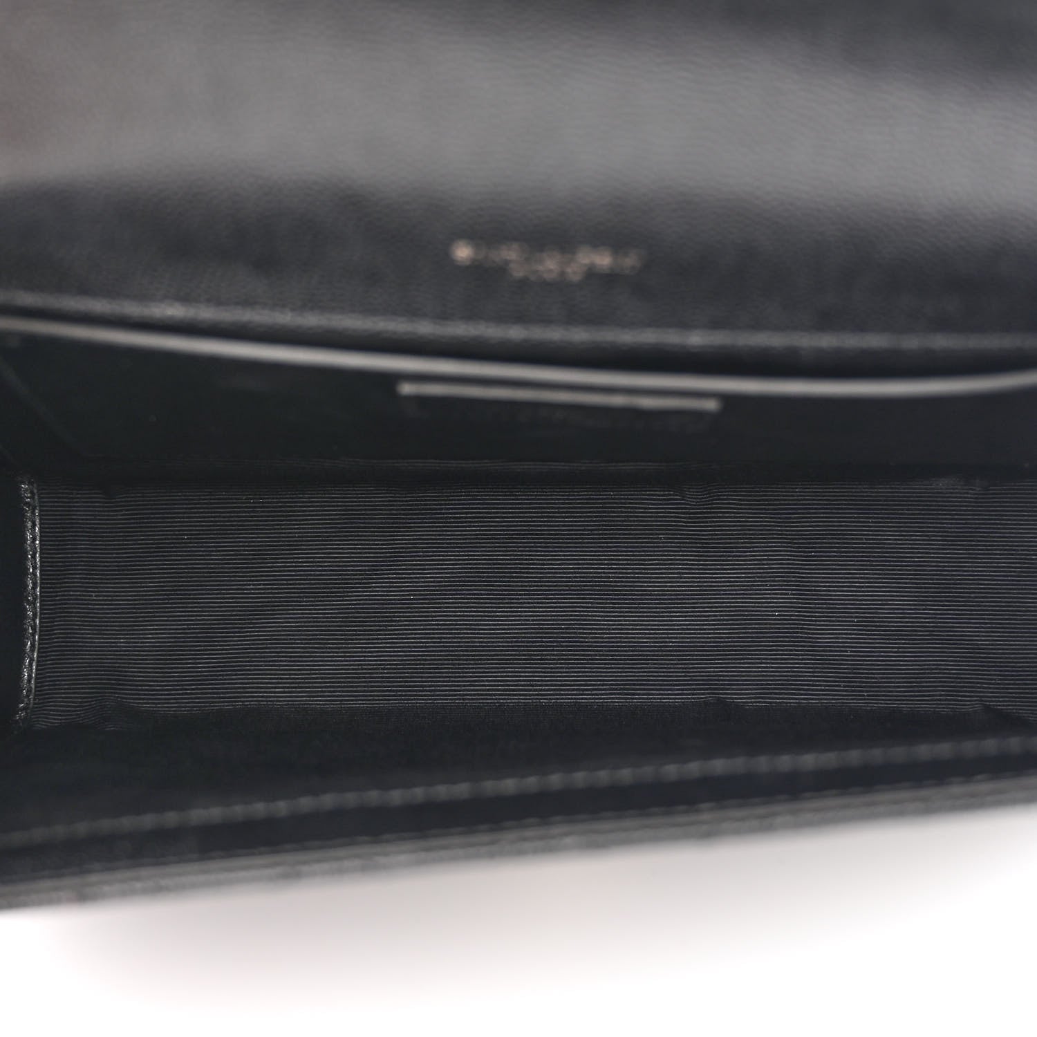 Saint Laurent Grain De Poudre Textured Mixed Matelasse Triquilt Medium Monogram Monochrome Satchel Black 5 of 10
