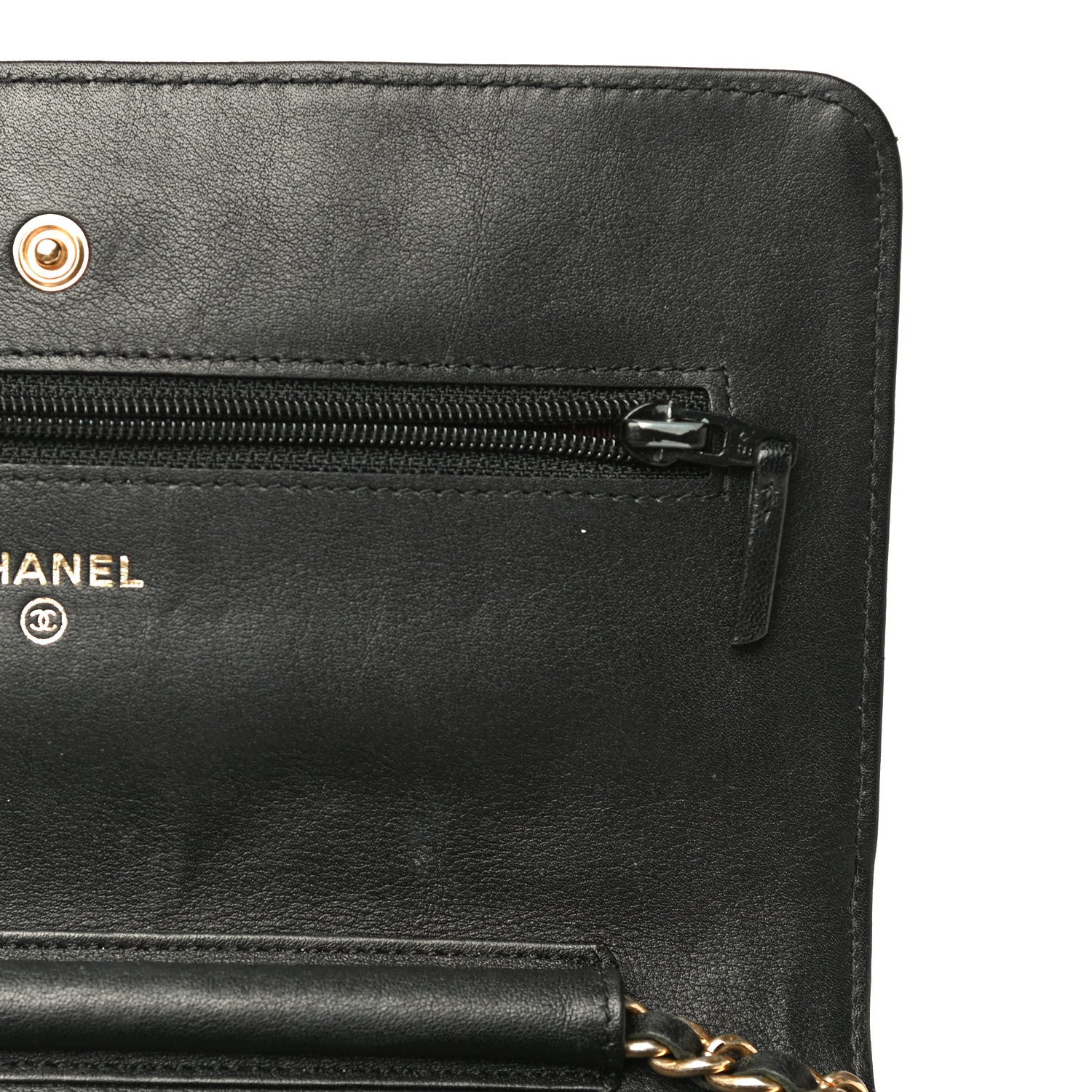 Chanel Aged Calfskin Quilted Reissue Wallet On Chain WOC Black 12 of 27
