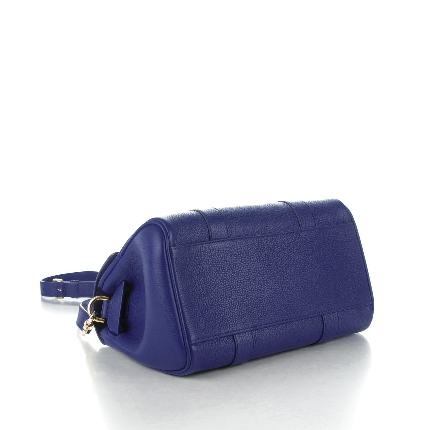 Classic Grain Small Bayswater Satchel Neon Blue