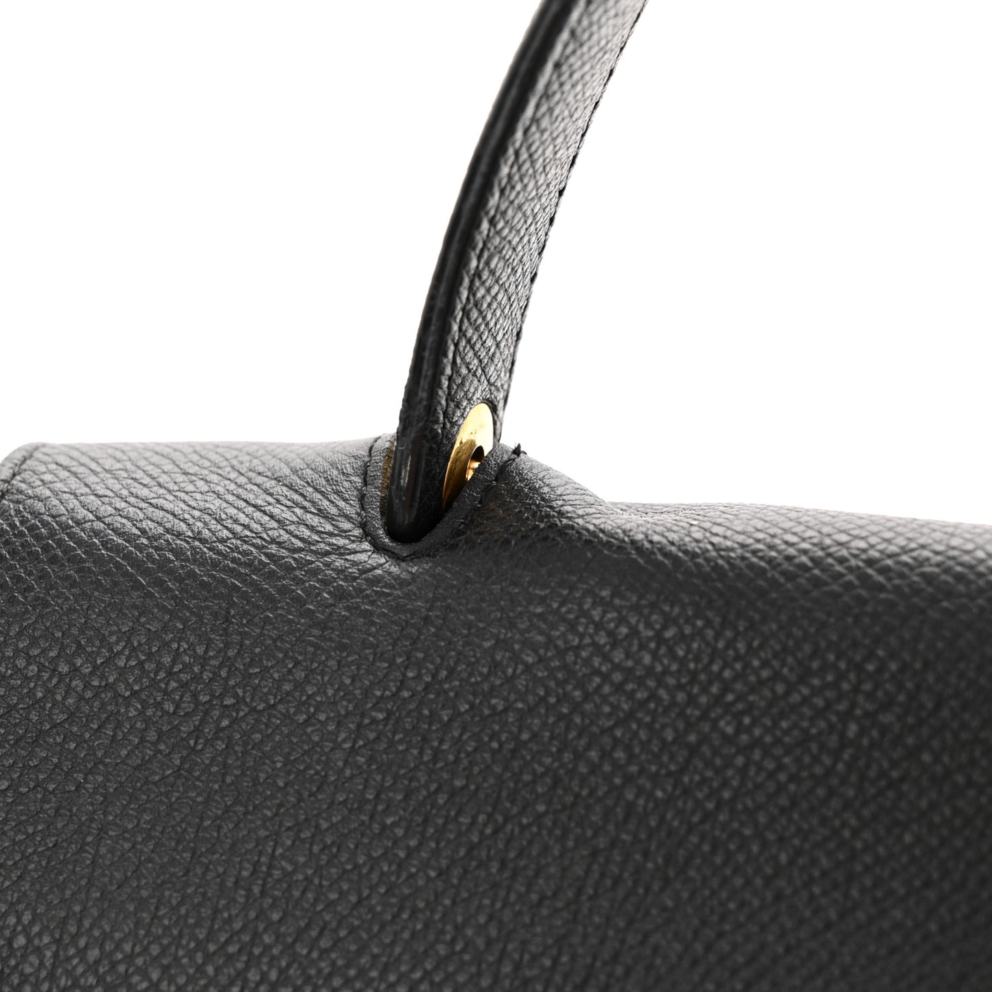 Grained Calfskin Mini Belt Bag Black