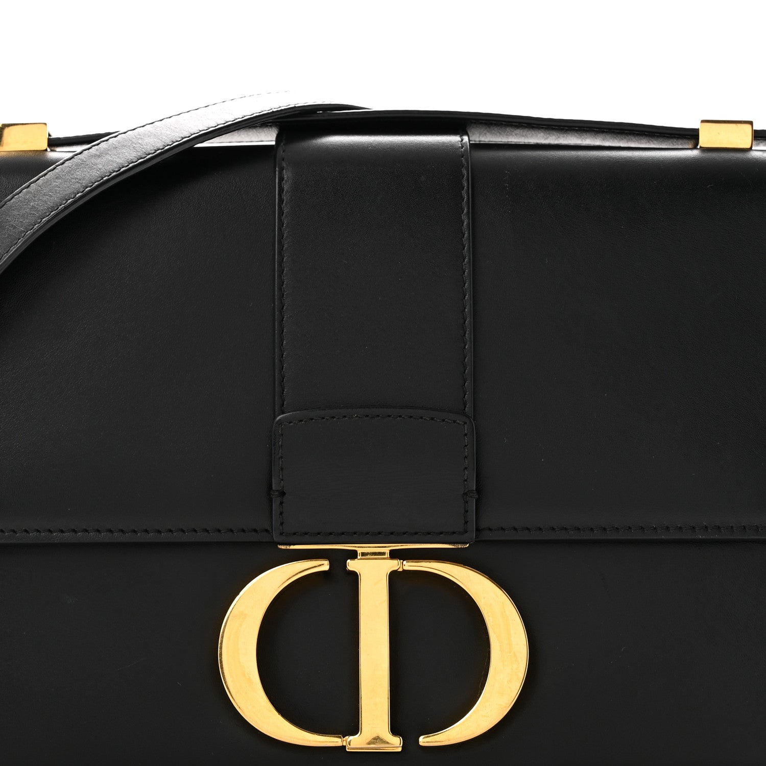 Christian Dior Smooth Calfskin 30 Montaigne Flap Bag Black 8 of 10