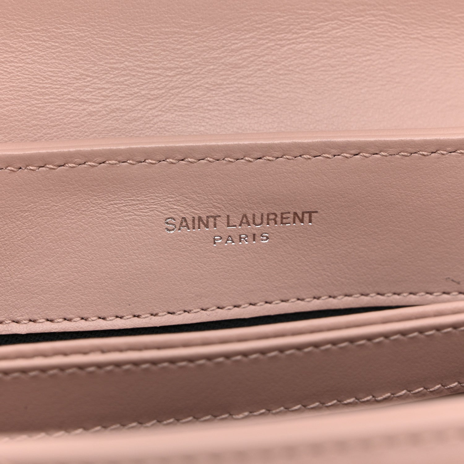 Saint Laurent Calfskin Y Quilted Monogram Toy Loulou Crossbody Bag Pale Blush 6 of 12