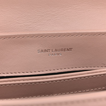 Saint Laurent Calfskin Y Quilted Monogram Toy Loulou Crossbody Bag Pale Blush 6 of 12