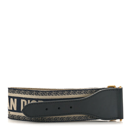 Christian Dior Canvas Embroidered Large Book Belt 80 32 Bleu 2 of 3