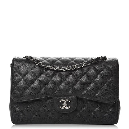 Chanel Caviar Quilted Jumbo Double Flap Black 1 of 8