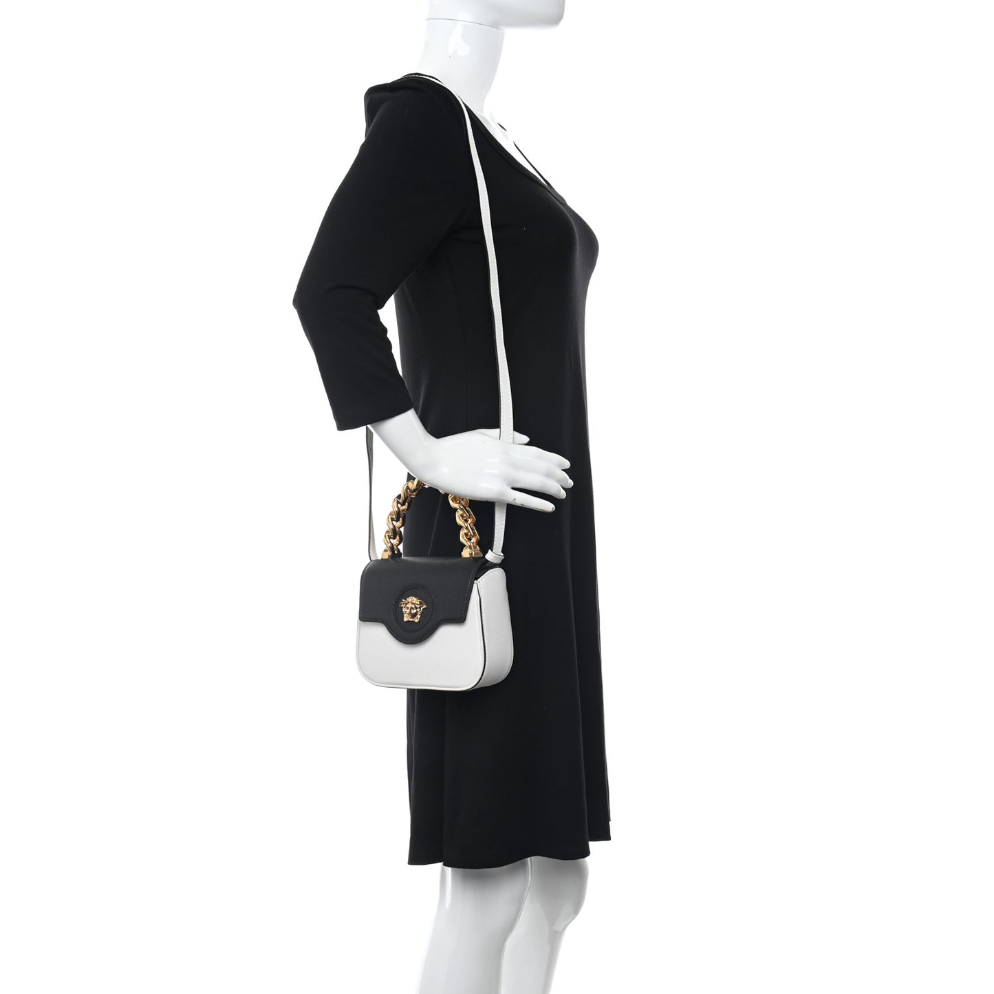 Mini La Medusa Bag Black White