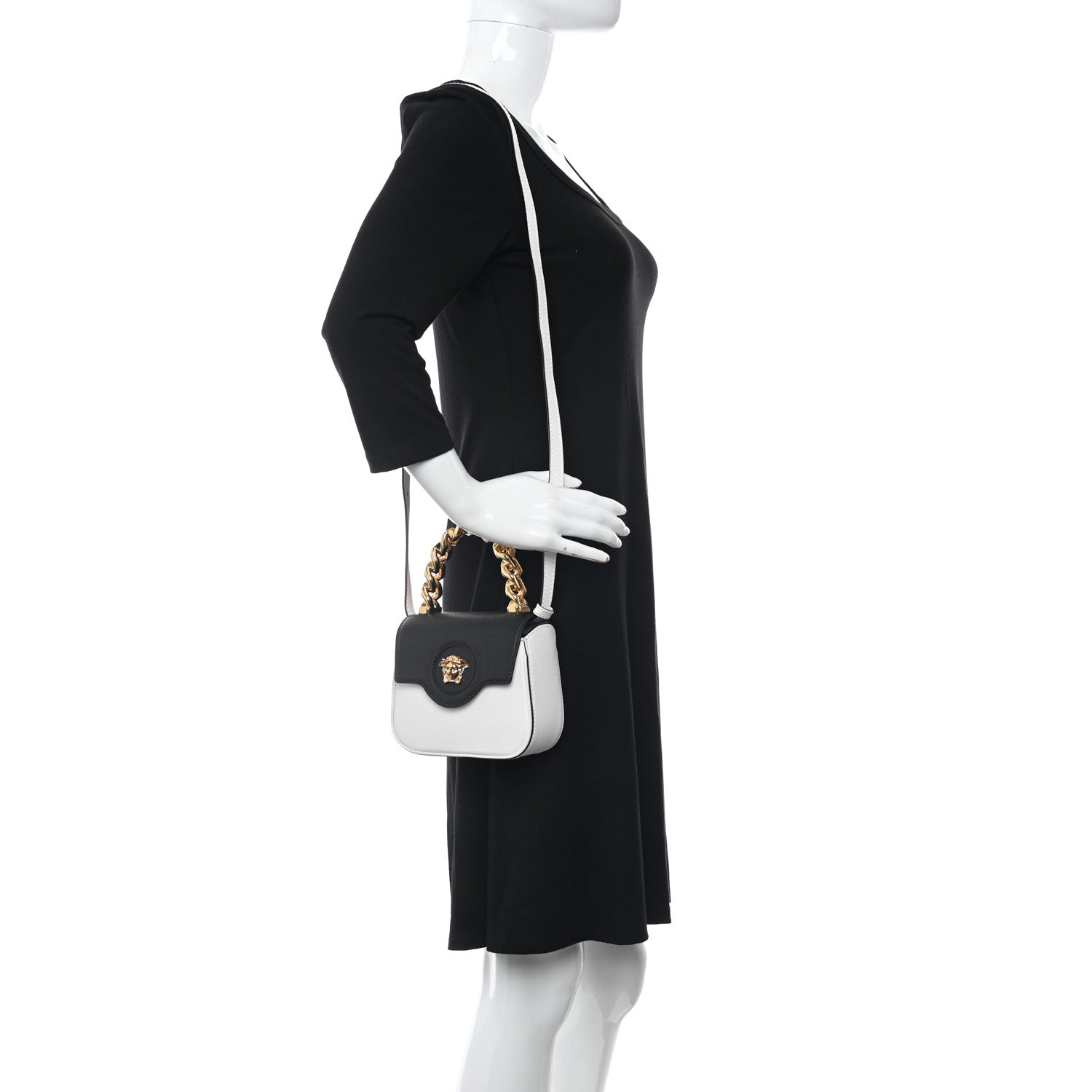 Versace Mini La Medusa Bag Black White 2 of 11