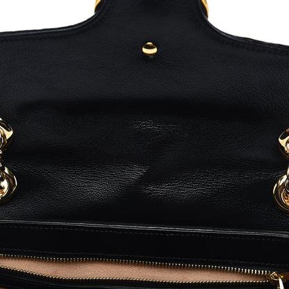 Gucci Monogram Matelasse Diagonal Small GG Marmont Shoulder Bag Beige Black 10 of 14