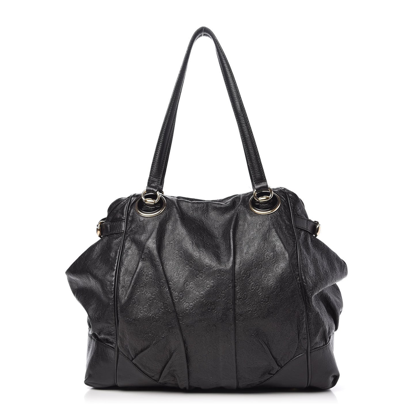 Guccissima Large Full Moon Tote Black