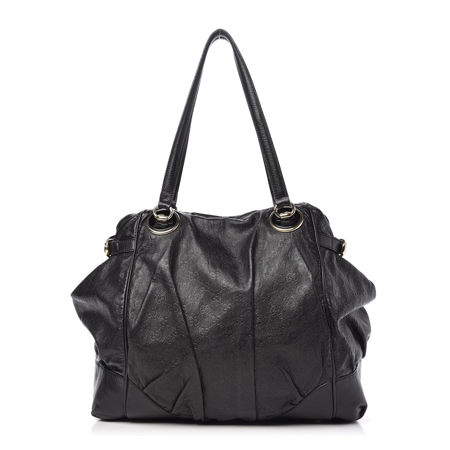 Gucci Guccissima Large Full Moon Tote Black 1 of 20