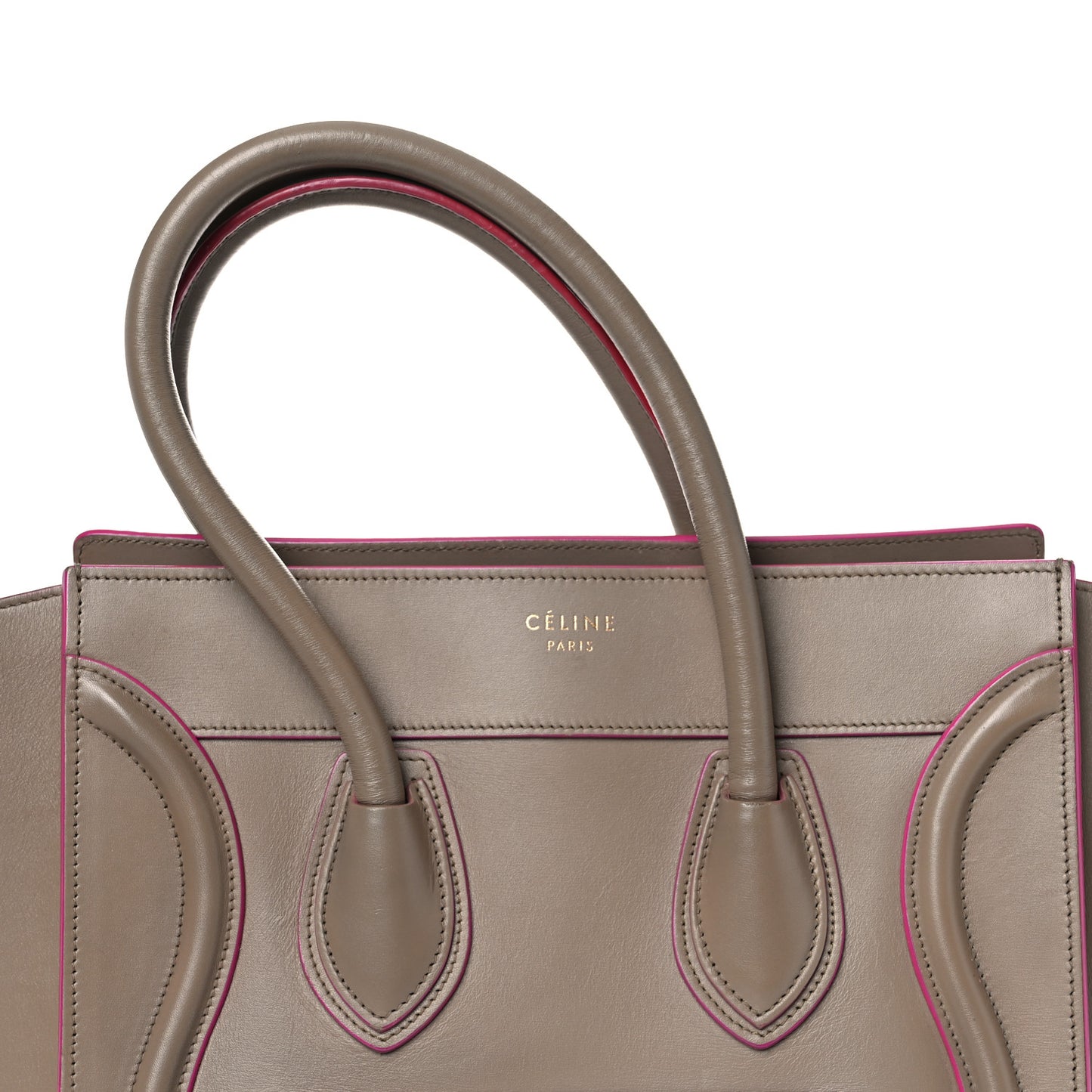 Palmelato Calfskin Micro Luggage Beige