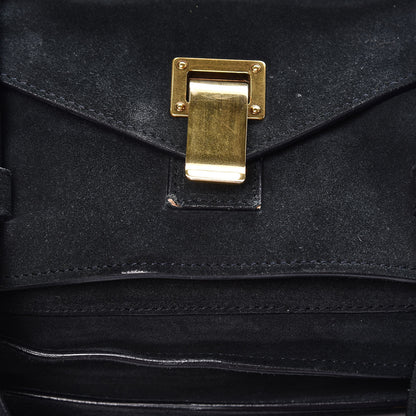 Proenza Schouler Suede Medium PS1 Satchel Navy 14 of 25