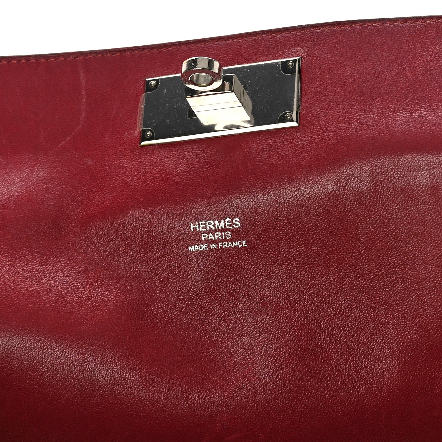 Hermes Taurillon Novillo Toolbox 26 Rouge Grenat 6 of 10