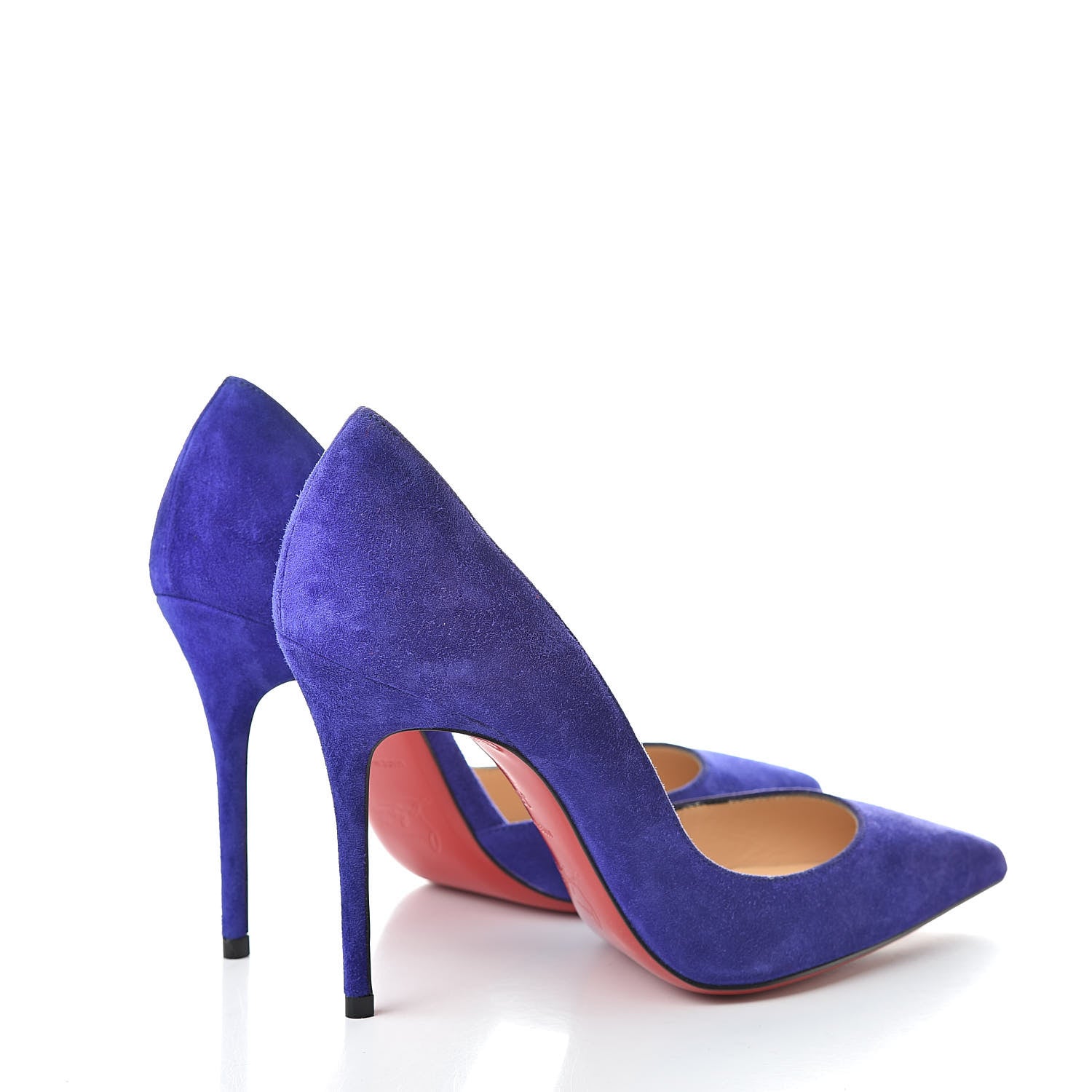 Christian Louboutin Veau Velour Iriza 100 Pumps 35.5 Purple Pop 4 of 11