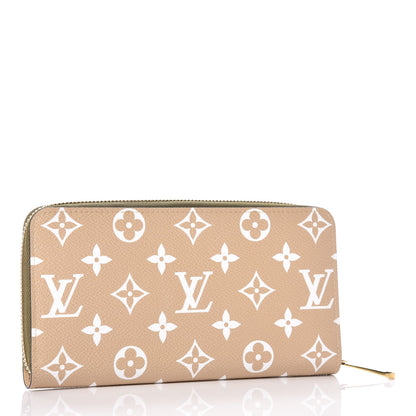 Louis Vuitton Monogram Giant Zippy Wallet Kaki White 3 of 10