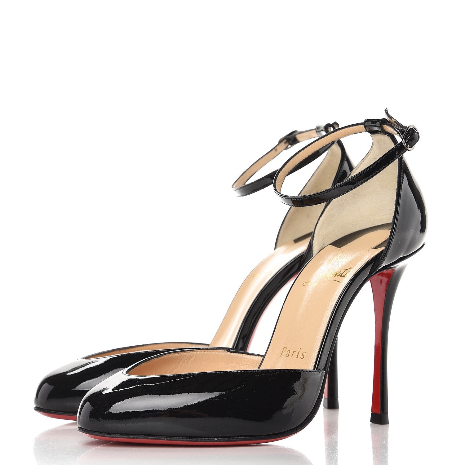 Christian Louboutin Patent Dollyla 100 Pumps 36 Black 3 of 8