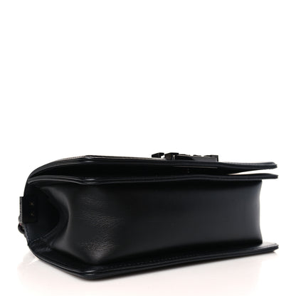 Chanel Calfskin Painted Chevron Embossed Small Boy Flap Black 4 of 9