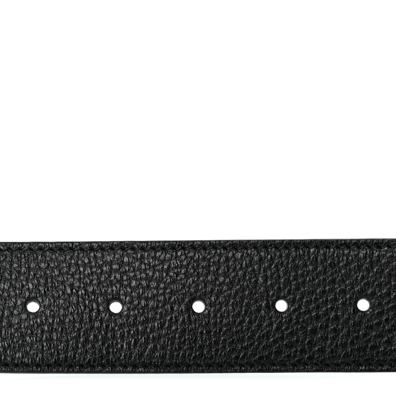 Gucci Dollar Calfskin 1973 Reversible Belt 100 40 Black Mineral Blue 3 of 10