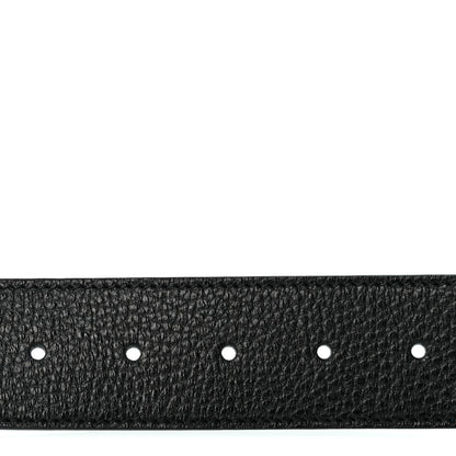 Gucci Dollar Calfskin 1973 Reversible Belt 100 40 Black Mineral Blue 3 of 10