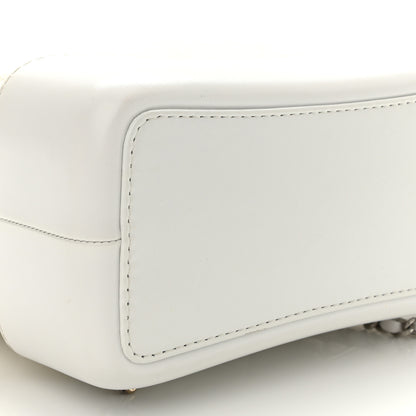 Chanel Aged Calfskin Quilted Small Gabrielle Backpack White 9 of 11