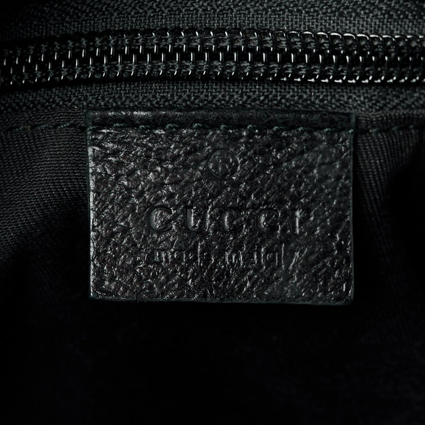 Monogram Web Medium Half Moon Hobo Black