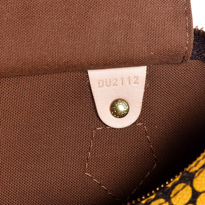 Louis Vuitton Monogram Kusama Town Speedy 30 Yellow 6 of 7