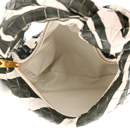 Bottega Veneta Nappa Intrecciato Teen Jodie Hobo Jodie White Dark Green 5 of 11