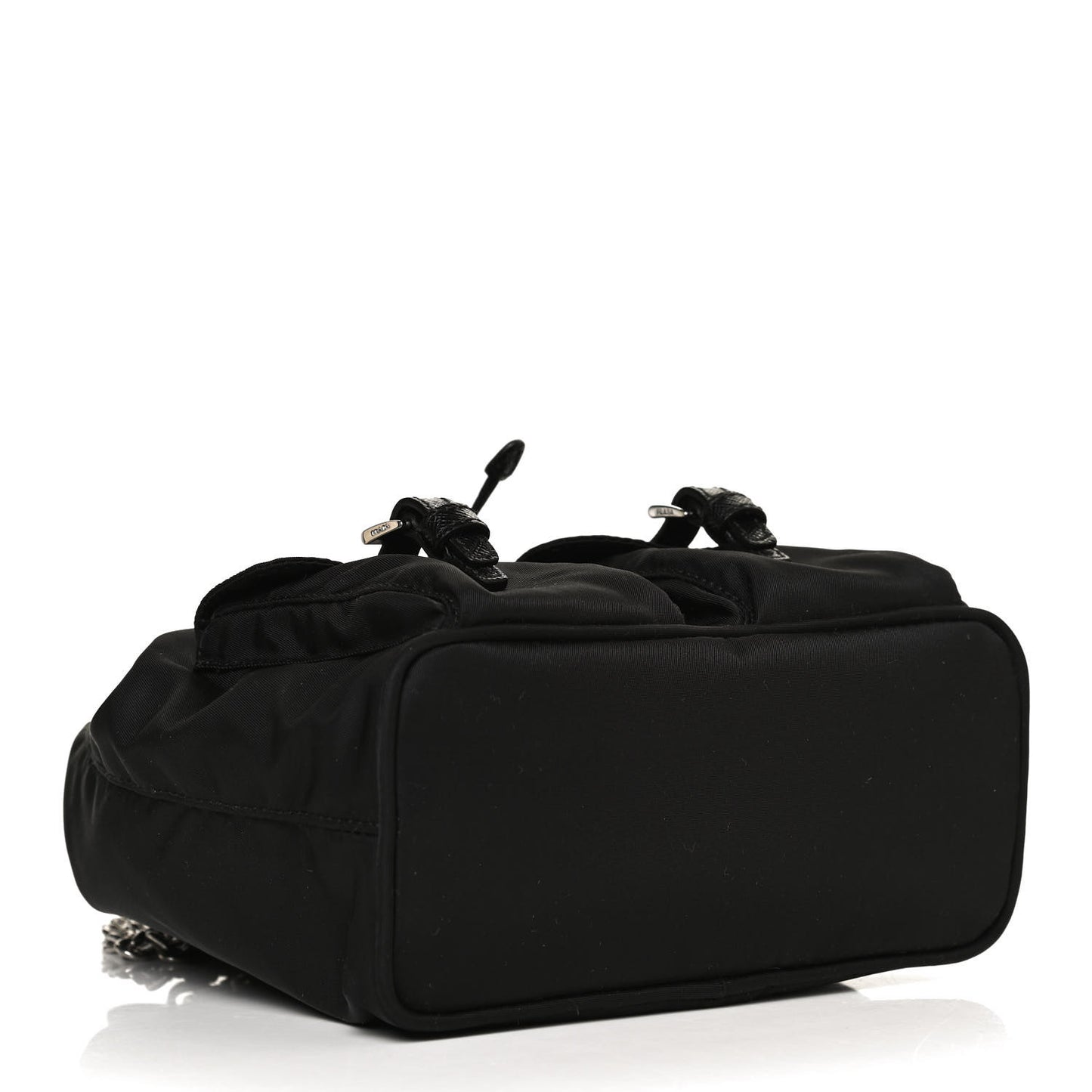 Nylon Vela Mini Crossbody Backpack Black
