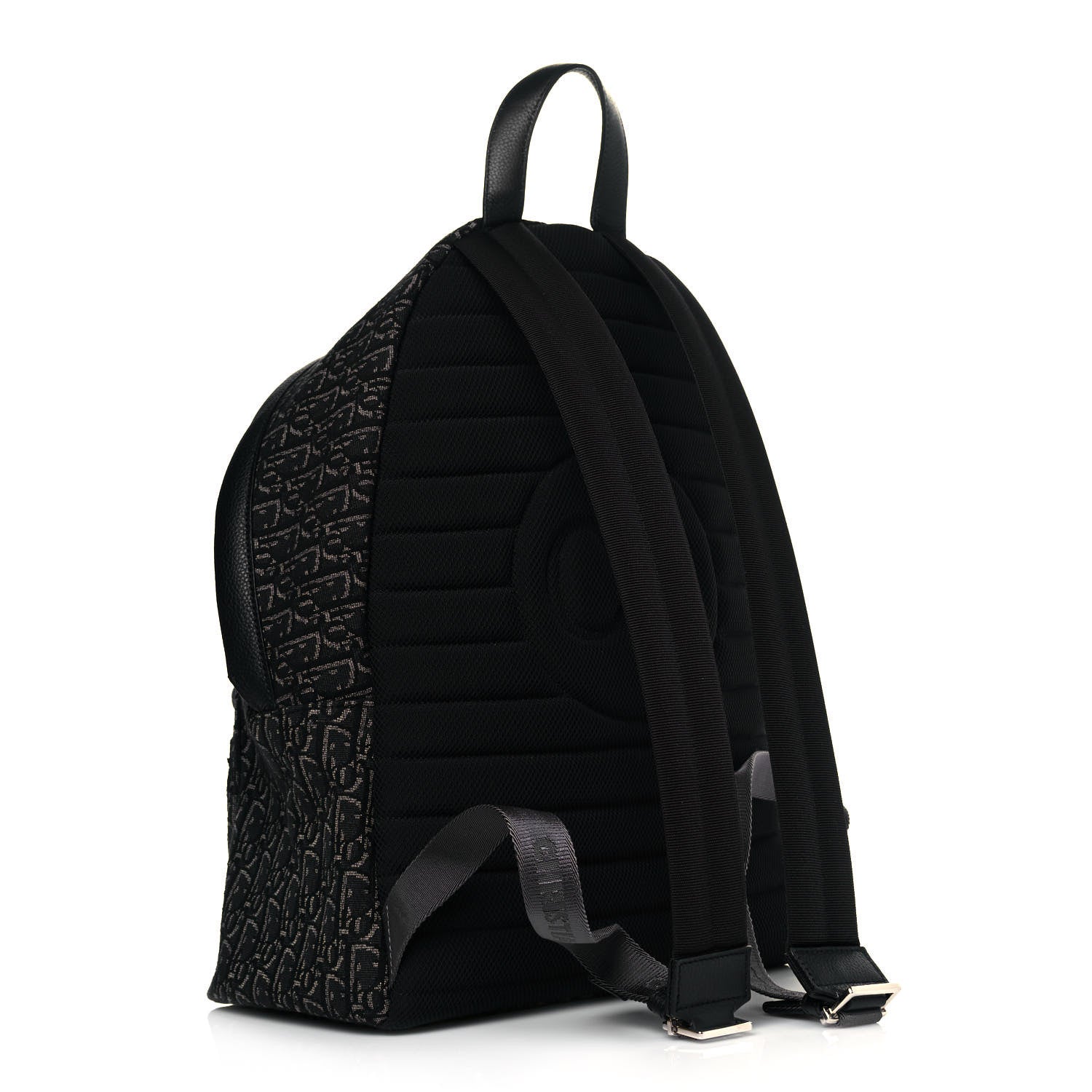 Christian Dior Oblique Calfskin Rider Backpack Black 2 of 9