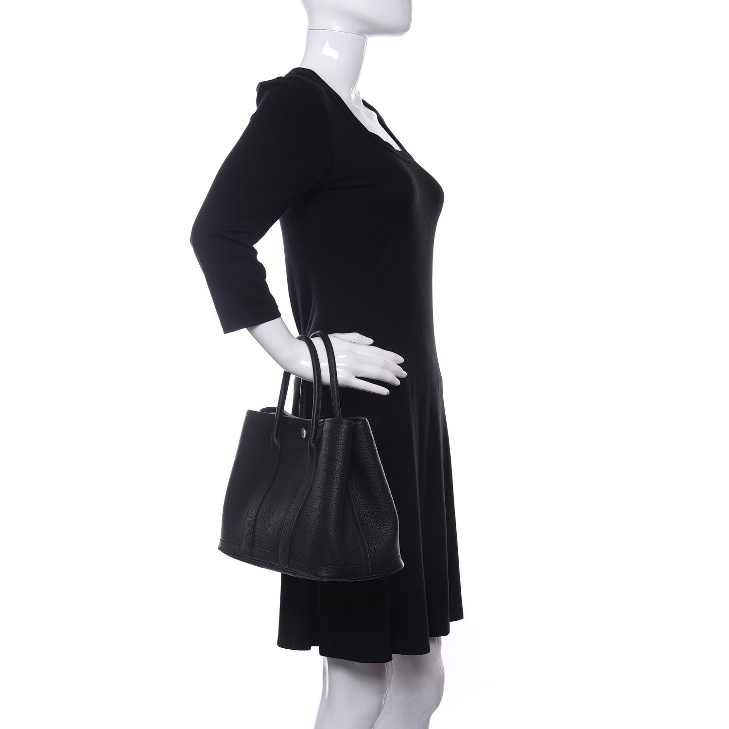 Hermes Vache Country Garden Party 30 TPM Black 2 of 10