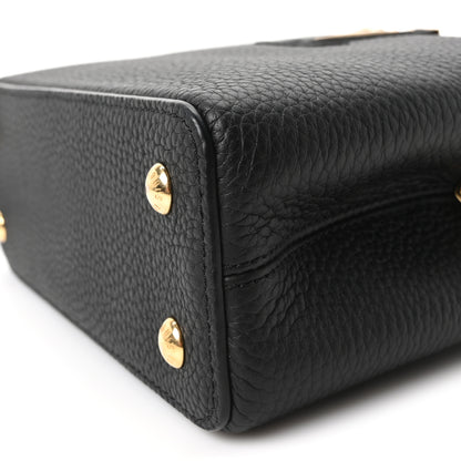 Louis Vuitton Taurillon Mini Capucines Black 9 of 10