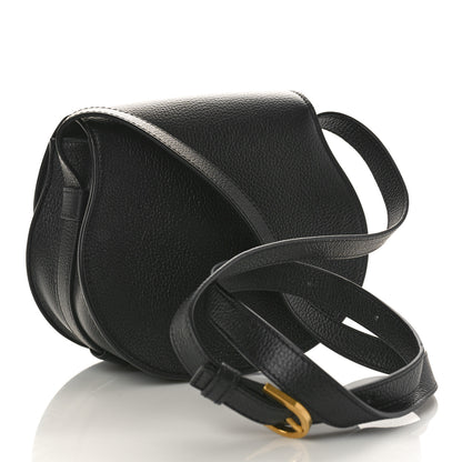 Chloe Grained Calfskin Small Marcie Saddle Bag Black 2 of 9