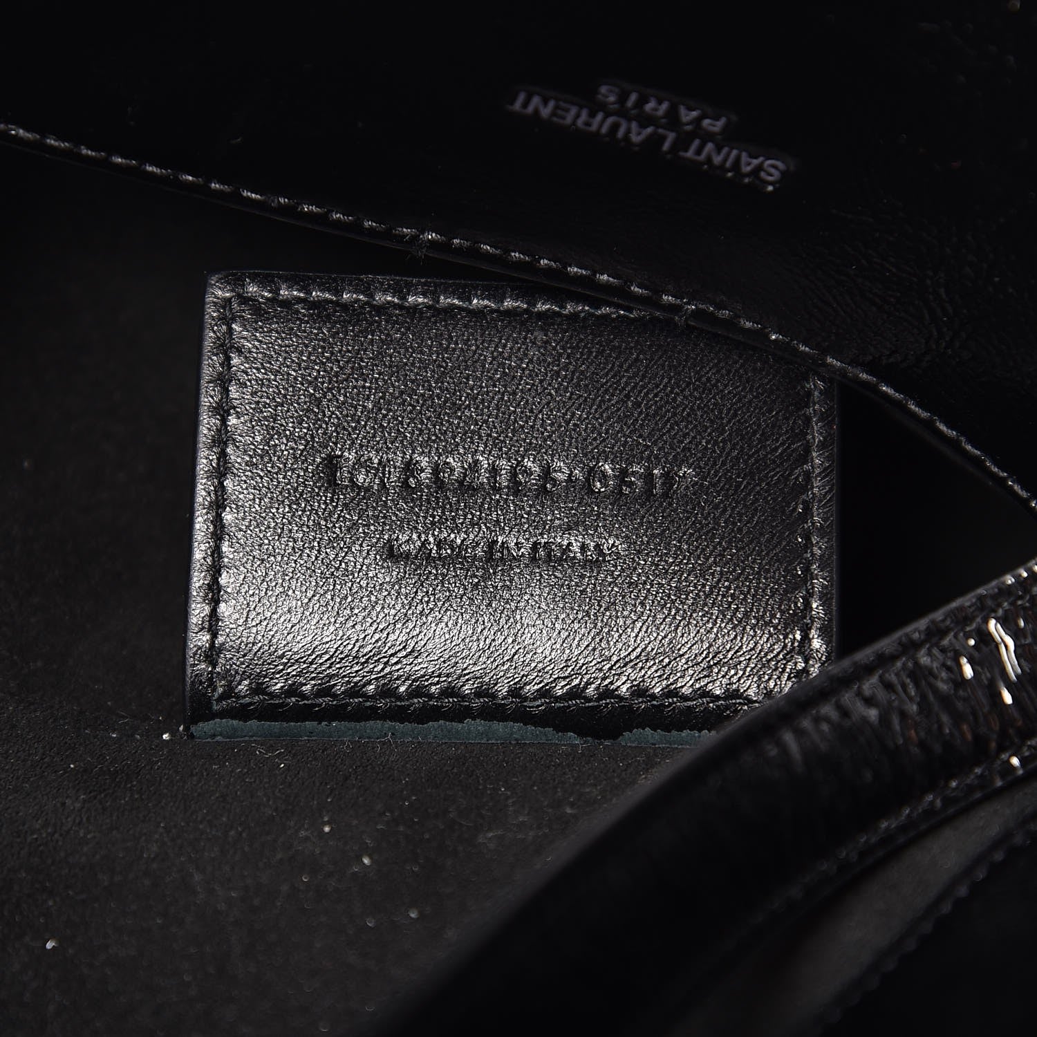Saint Laurent Patent Calfskin Large Shopping Tote Black 5 of 10