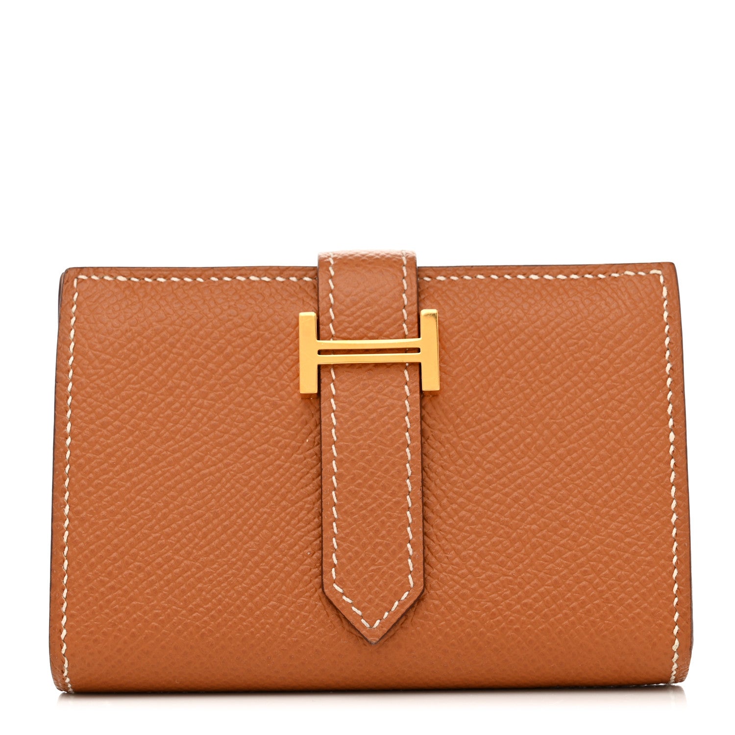 Hermes Epsom Mini Bearn Wallet Gold 1 of 8
