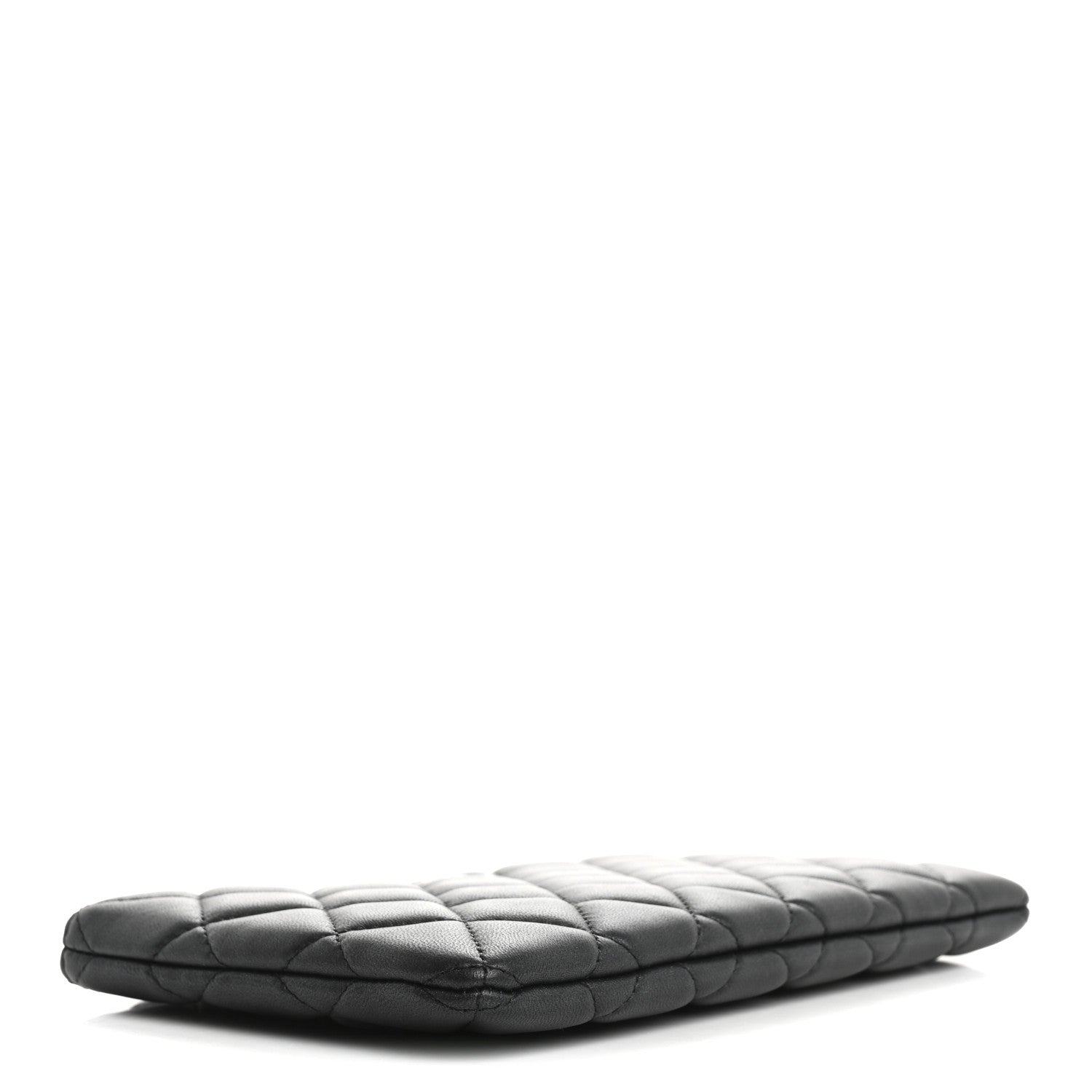 Chanel Pearly Lambskin Quilted Cosmetic Case So Black 5 of 8