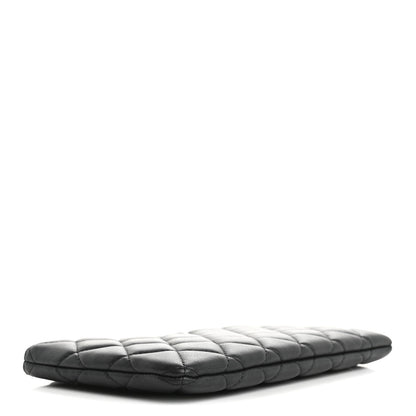 Chanel Pearly Lambskin Quilted Cosmetic Case So Black 5 of 8
