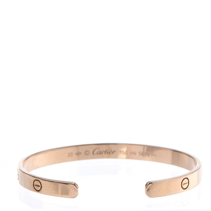 Cartier 18K Pink Gold LOVE Cuff Bracelet 20 3 of 5