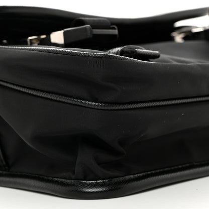Prada Re-Nylon Saffiano Shoulder Bag Black 9 of 10