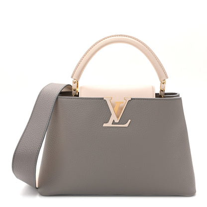 Louis Vuitton Taurillon Capucines MM Steeple Gray 1 of 9