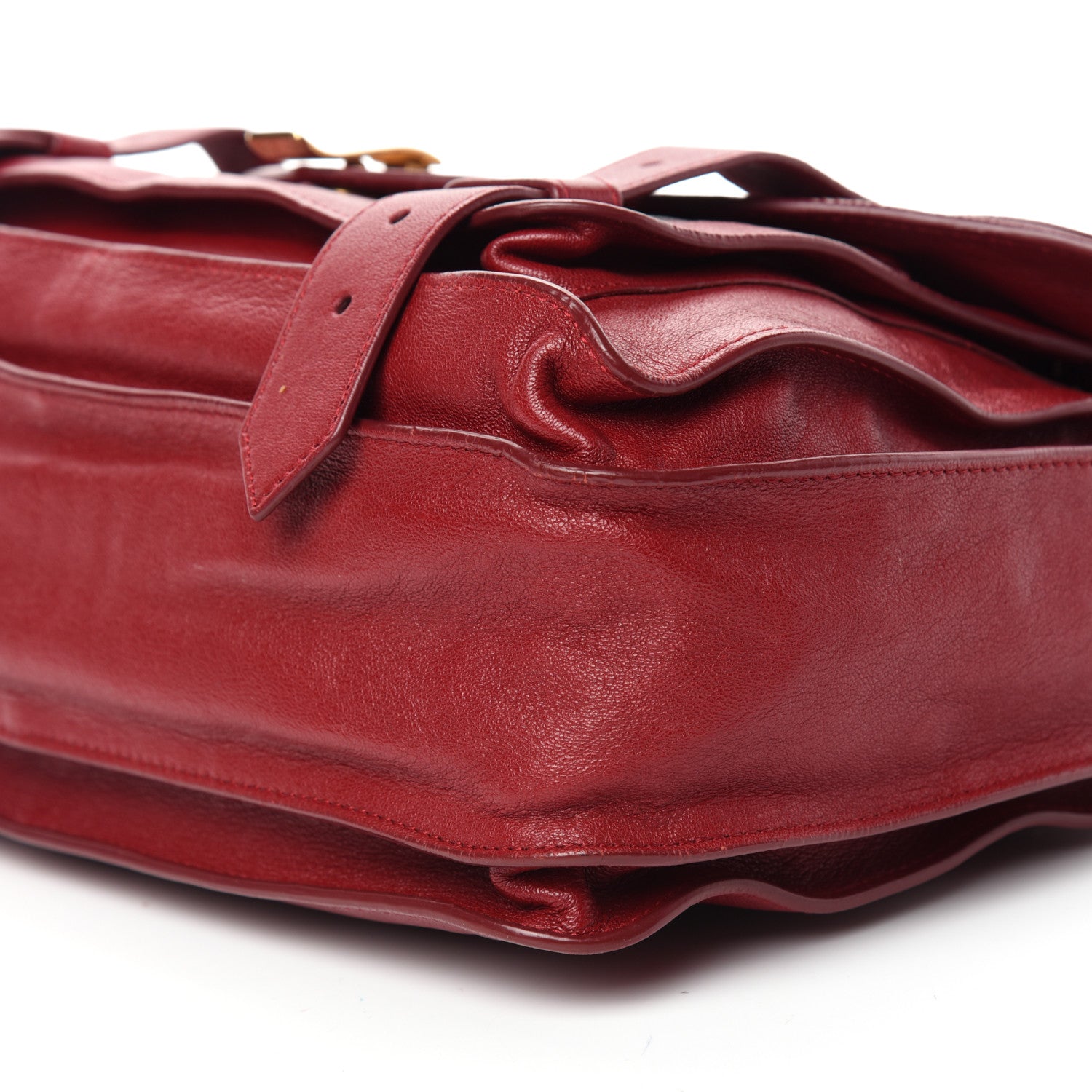 Proenza Schouler Lambskin Medium PS1 Satchel True Red 9 of 10