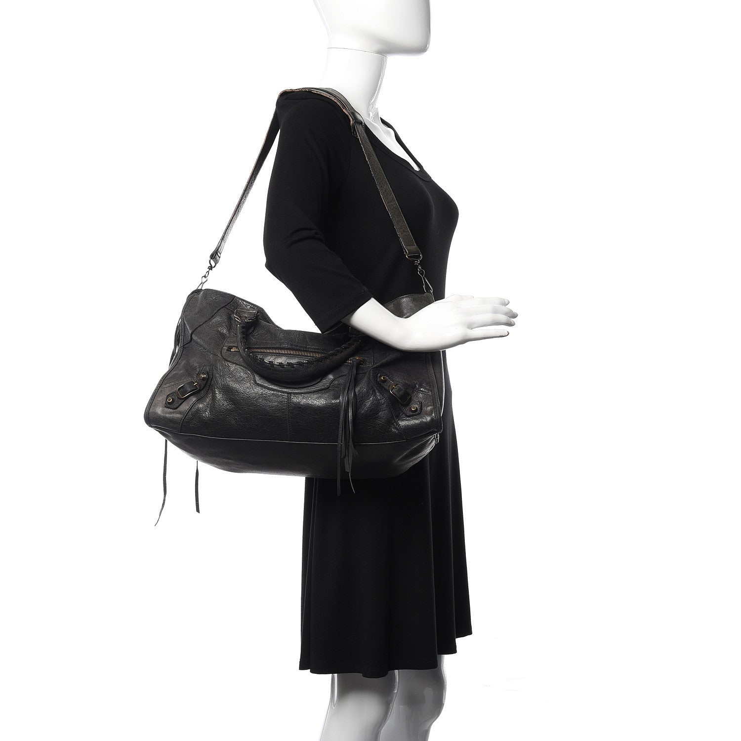 Balenciaga Agneau Classic Hardware Part Time Black 2 of 19