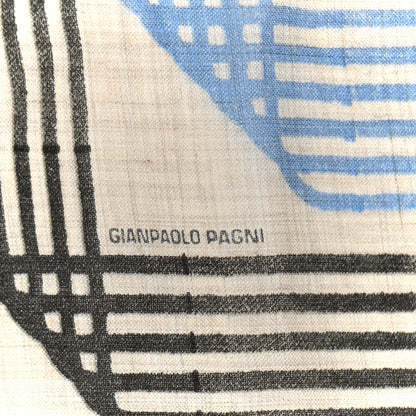 Hermes Cashmere Rubans D'Hermes Shawl 140 Beige Chine Rouge 4 of 4