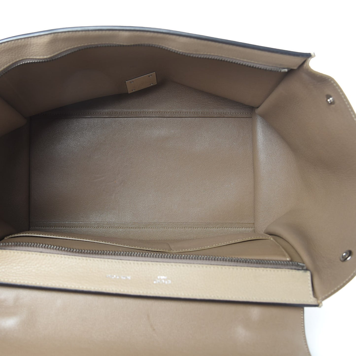 Drummed Calfskin Suede Medium Trapeze Dune