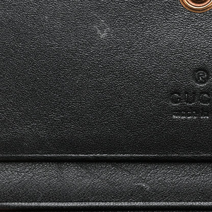 Gucci Calfskin Matelasse GG Marmont Card Case Wallet Black 7 of 10