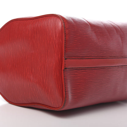 Louis Vuitton Epi Speedy 35 Castillan Red 13 of 18